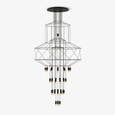 Lines Gasolier Chandelier