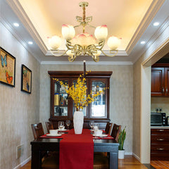 Lotus Bloom Gasolier Chandelier