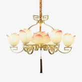 Lotus Bloom Gasolier Chandelier