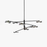 Lotus Leaves Glass Ceiling fixture Chandelier