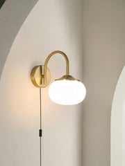 Marshmallow Bracket light Sconce Plug Version