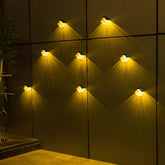 2Pcs Waterproof LED Multi Color Light Modern Solar Wall Washer Light