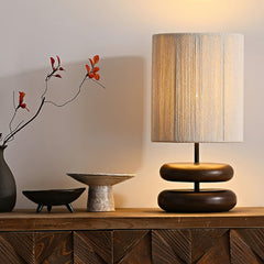 Nora Wood Side table lamp Table Lamp