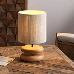 Nora Wood Side table lamp Table Lamp