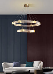 Parallel Ring LED Candelabrum Chandelier