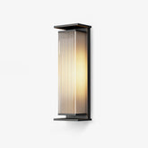 Rectangular Box Solar Outdoor Sconce Wall Lamp