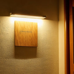 Rectangular Adjustable Waterproof LED Modern Signboard Solar Wall Lamp