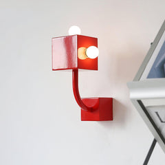 Red Cube Wall light Wall Lamp