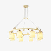 Ring Glass Cup Electrolier Chandelier