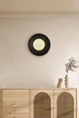 Round Glass Art Sconce Wall Lamp