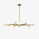 Staggered Glass Globes Electrolier Chandelier