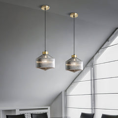 Striped Spinning Top Droplight Pendant Light