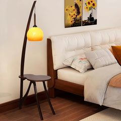 Arc Wood Hanging Ambient Floor Lamp Floor Lamp