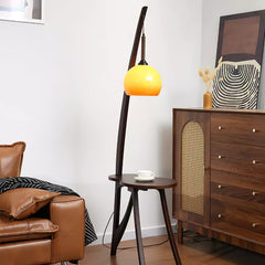 Arc Wood Hanging Ambient Floor Lamp Floor Lamp