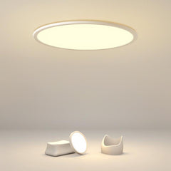 Soft White Round Industrial Black Flush Mount Ceiling Lights for Kitchen Dining Room