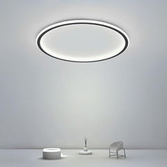 Round Black Framed Industrial Flush Mount Kitchen Lighting Dining Room Lighting Bedroom Ceiling Lights