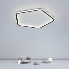 Nordic Hexagon Modern Flush Mount Lights Black Iron Ceiling Lights