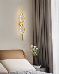 Twist Brass Wall light Wall Light