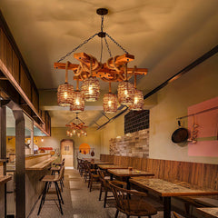 Vintage Farmhouse Electrolier Chandelier