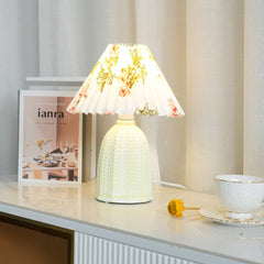 Vintage Pleated Desk lamp Table Lamp