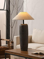 Weathered Wood Grain Reading Lamp Floor Lamp