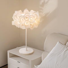 White Hydrangea Desk lamp Table Lamp