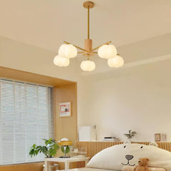 Wooden Cotton Balls Pendant light Chandelier