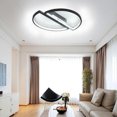 Creative Semi Circles Dimmable LED Modern Ceiling Lights Flush Mount Lighting