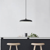 16'' Flat Circular Adjustable Metal LED Modern Pendant Lights Island Lights