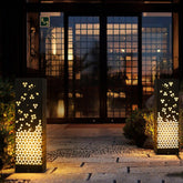 Classic Hollow Carved Asian Style Garden Landscape Lighting Decorative Lamp