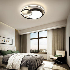 Modern LED Three Circle Ceiling Light Round Flush Mount Lighting Fixture