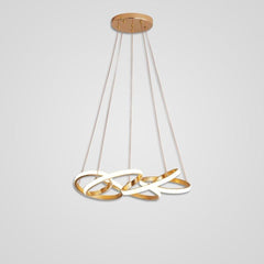 Interwoven Wave Design Chandelier Light Mid Century Chandelier