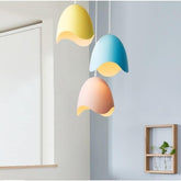 3-light Half Eggshell Shaped LED Modern Pendant Lighting Island Lights