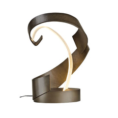 Encounter 15" Tall LED Novelty Table Lamp with Customizable Glass Shade