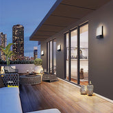 Square Waterproof LED Black Modern Outdoor Wall Lights Porch Lights