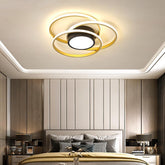 Multiple Circles Abstract Modern Style Design Flush Mount Lighting LED Bedroom Ceiling Lights