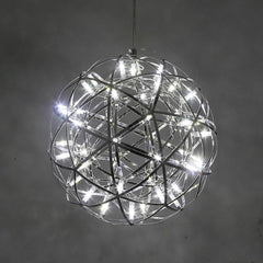 12 inch Stanless Steel LED Endless Woven Sphere Pendant Modern Lights