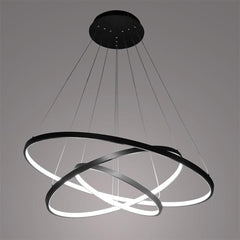 Adjustable Interweaved Ring Dimmable LED Modern Chandeliers Pendant Light