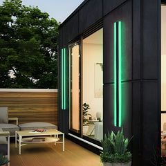 Long Strip Waterproof LED RGB Multi Color Modern Outdoor Sconces