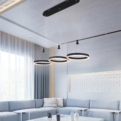 3-ring Dimmable LED Modern Chandeliers Pendant Light Hanging Lamp