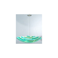 30" W La Spiaggia Fused Glass Inverted Pendant