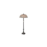 3 Light 62" Tall Tiffany Floor Lamp