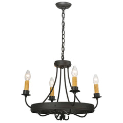 25" W Franciscan 4 Light Chandelier