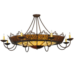 47" W Stanley 8 Arm Semi-Flushmount Ceiling Fixture
