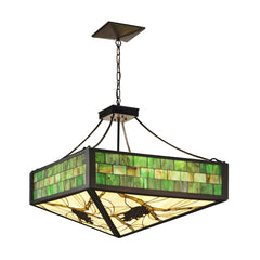 23" Square Inverted Pine Cone Pendant