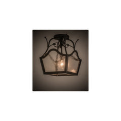 Terena 14" Wide Semi-Flush Square Ceiling Fixture