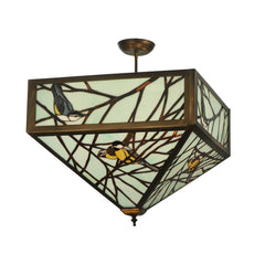 21" Square Backyard Friends Semi-Flushmount Ceiling Fixture