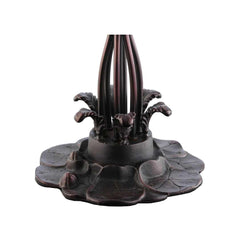 Vizcaya 3 Light 32" Tall Hand-Crafted Table Lamp with Stained Glass