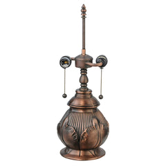 Black Eyed Susan 2 Light 19.5" Tall Hand-Crafted Table Lamp with Stained Glass