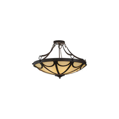 Carousel 5 Light 29" Wide Semi-Flush Bowl Ceiling Fixture